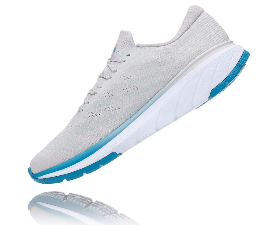 Chaussure Running Hoka One One Cavu 3 Homme - Blanche/Bleu - MKC-954160